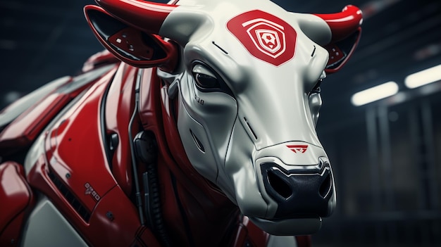 futuristische stier voorraad HD 8K wallpaper Stock Fotografie Afbeelding