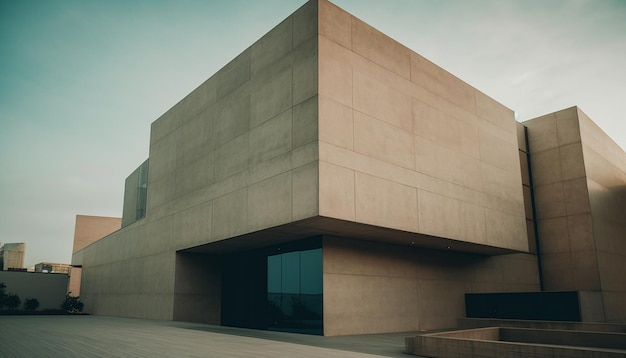 Futuristische wolkenkrabber gebouwd met elegantie en luxe verdwijnpunt gegenereerd door AI