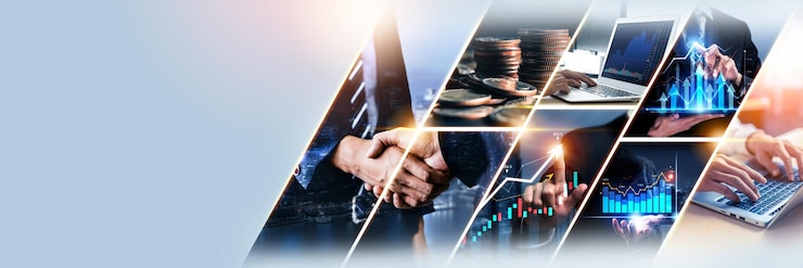 Foto futuristische zakelijke digitale financiële datatechnologie en big data kudos concept