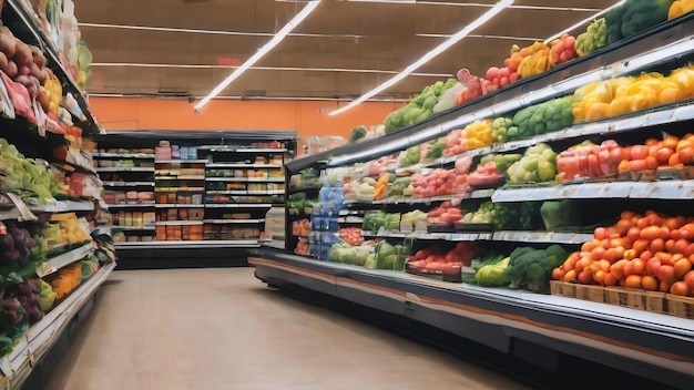 Fuzzy supermarket photo