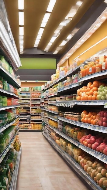 Fuzzy supermarket photo