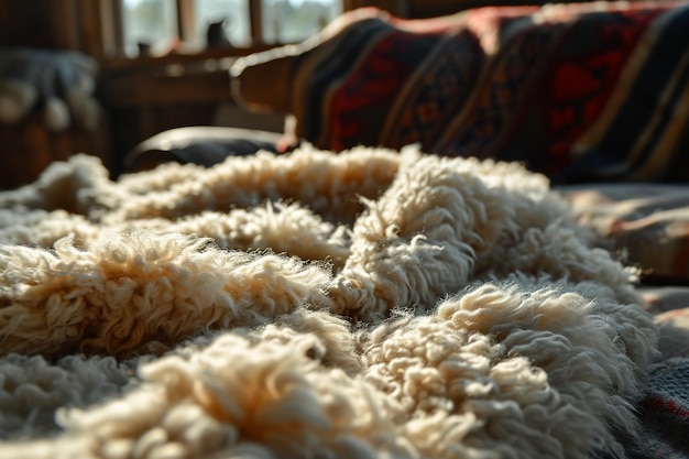 Fuzzy Woolen Surface