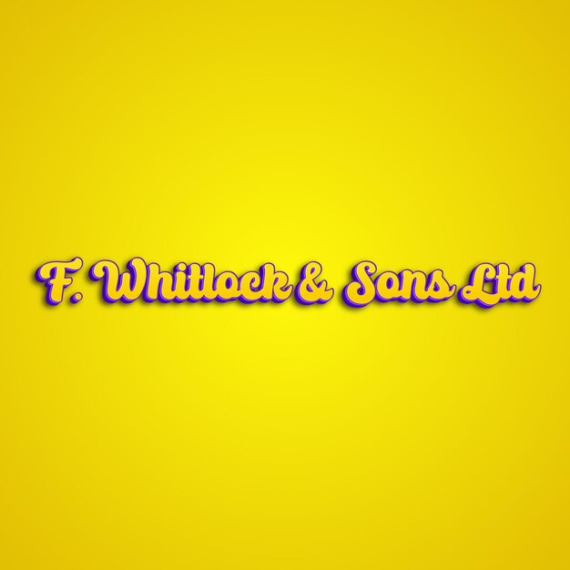 Fwhitlocksonsltd typography 3d design yellow pink white background photo jpg