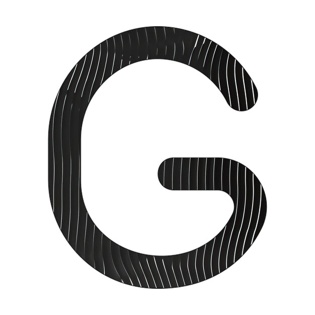 g icon black white lines texture