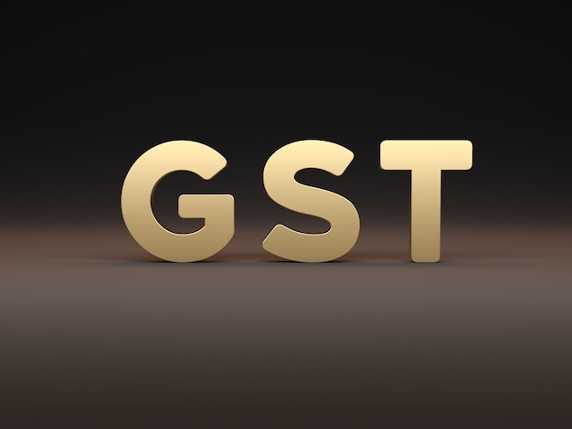 GST コンセプト - 3 D レンダリング イメージ