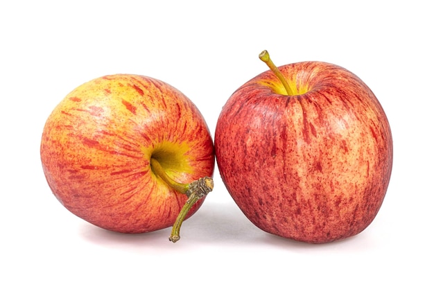 Gala appels isoleren op witte achtergrond met uitknippad