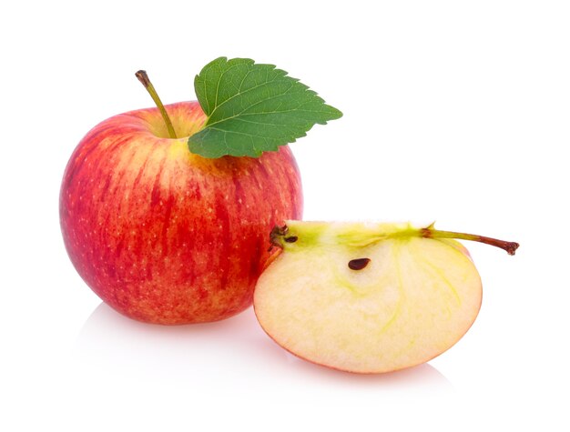 Gala apples isolated on white