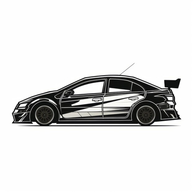 Photo the galactic saloon touring car a detailed xray left side view in darth vader tie fighterinspired