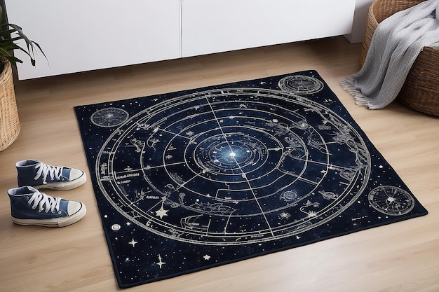 銀河星地図の床敷き布団