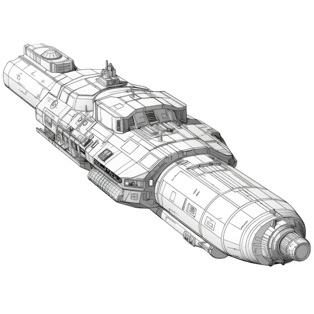 Galactic Transporter An Asymmetrical Freighter Spaceship from WEG Star Wars RPG