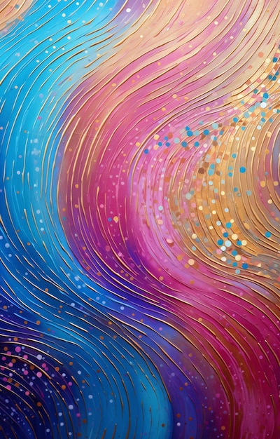 Galactic Waves in Abstract Art