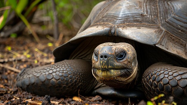 Galapagos Islands Galapagos tortoise Big turtle Generative Ai