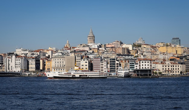 Galata-toren en Galata-district in Istanbul, Turkije