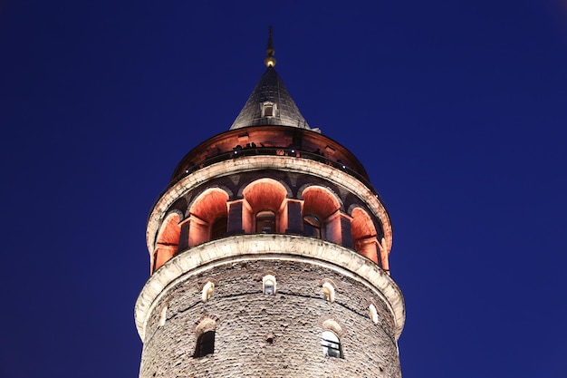 Galata-toren in Beyoglu Istanbul City, Turkije