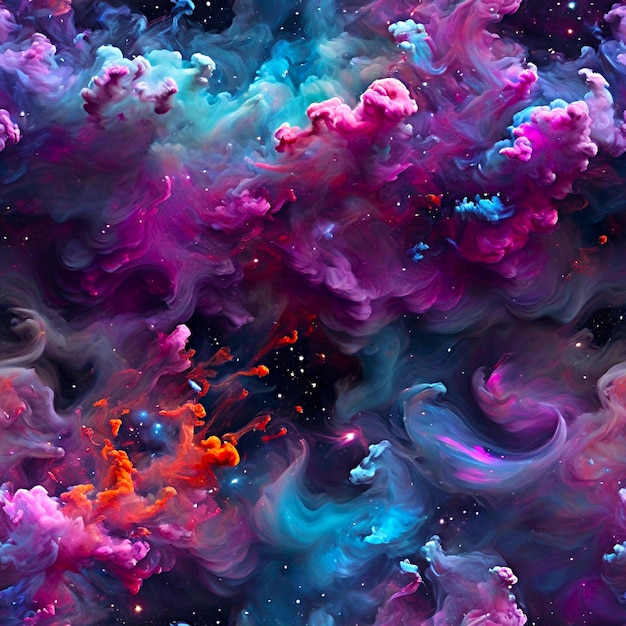 Foto abstract galaxy seamless pattern (modello senza cuciture della galassia)