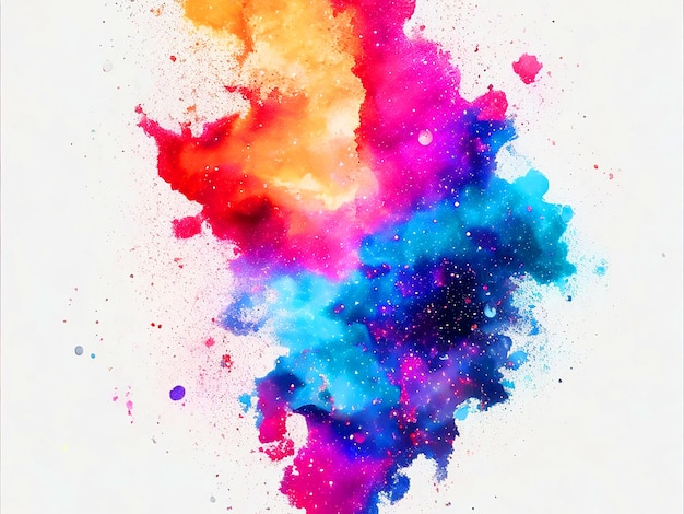 galaxy as splash art colorful space nebula as background tshirt vector art white background image