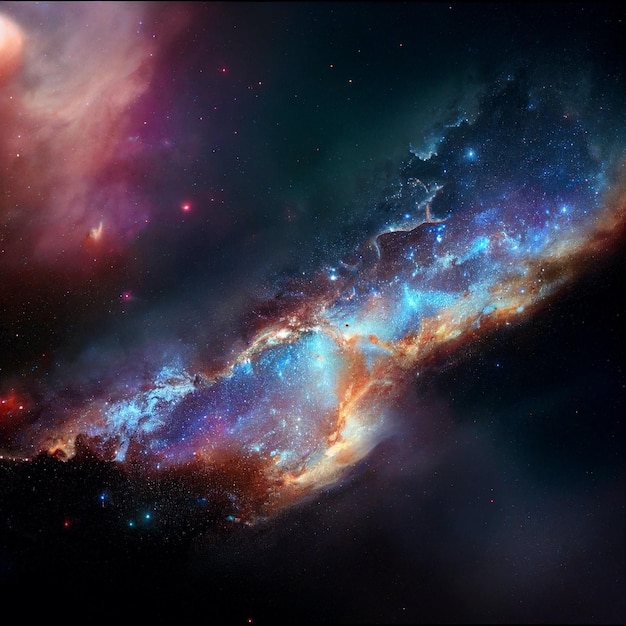 Galaxy background colorful universe desktop wallpaper