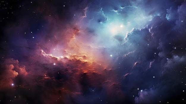 見事な星雲と銀河の背景