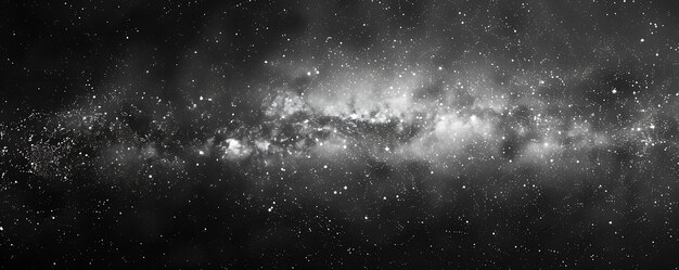 Photo a galaxy in black and white