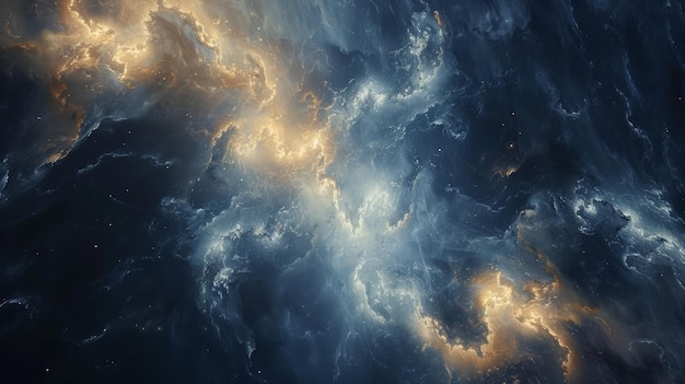 銀河の衝突に触発された宇宙の出来事 抽象