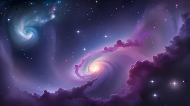 Galaxy cosmic outer space wallpaper background illustration