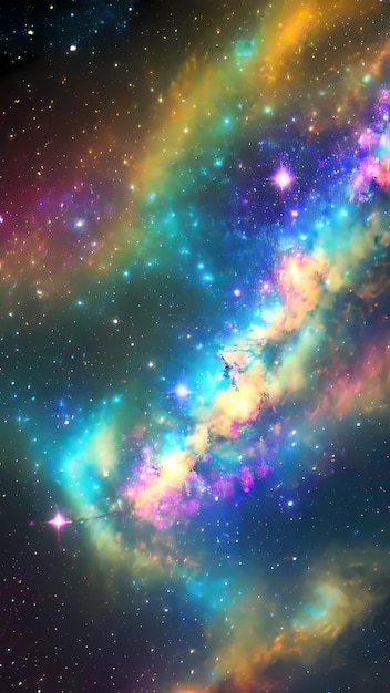 Galaxy cosmic outer space wallpaper background illustration