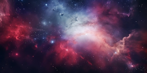 Galaxy en Nebula Abstract ruimte achtergrond Generatieve AI