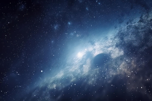 Galaxy in a free space Generative ai