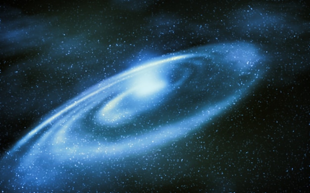銀河と星雲の空間の背景