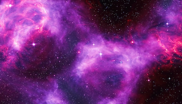 Galaxy outer space starry sky purple red abstract star pattern futuristic nebula background