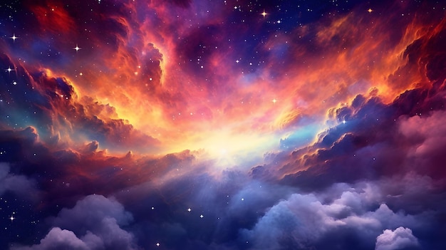 Premium AI Image | Galaxy Sky Wallpaper