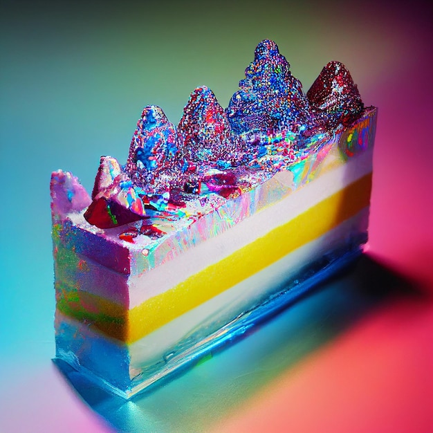 galaxy slice cand, translucent holographic, fantasy fancy gourmet