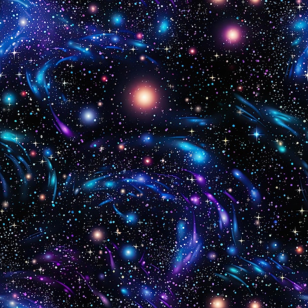 Galaxy space astral pixel pattern