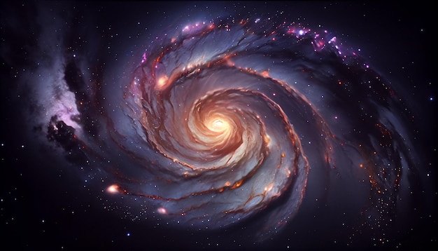 銀河の宇宙の美しさの宇宙雲の星のぼかしの背景