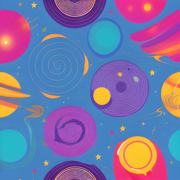 Galaxy space draw abstract background nebula light sky random element pattern design