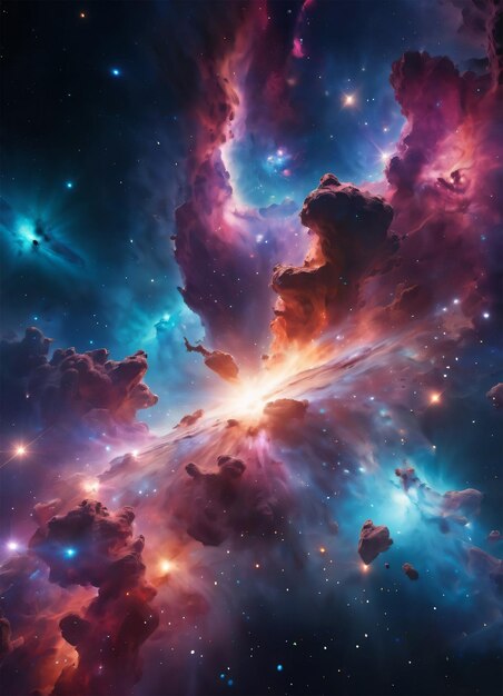 Space Nebula Phone Background Wallpaper