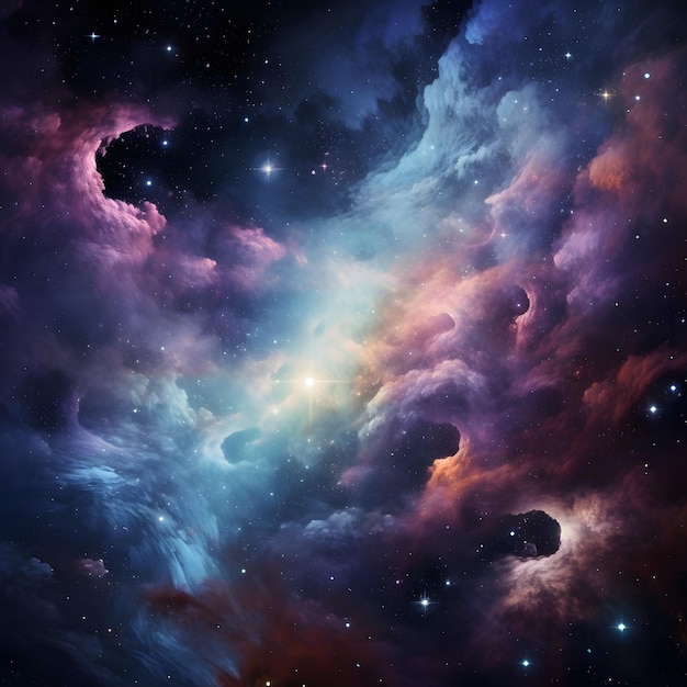 Галактика Космос Звезды Ночное небо Графика Фон Обои