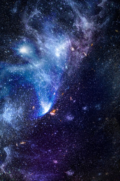 Galaxy in space textured background