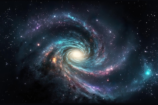 星と宇宙塵 2 d 図面と宇宙の銀河
