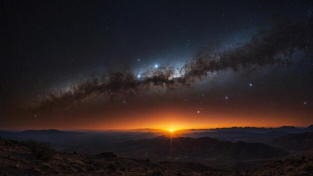 Galaxy van de aarde met veel sterren