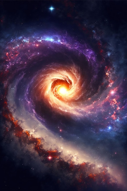 a galaxy with a spiral design that says'galaxy'on it