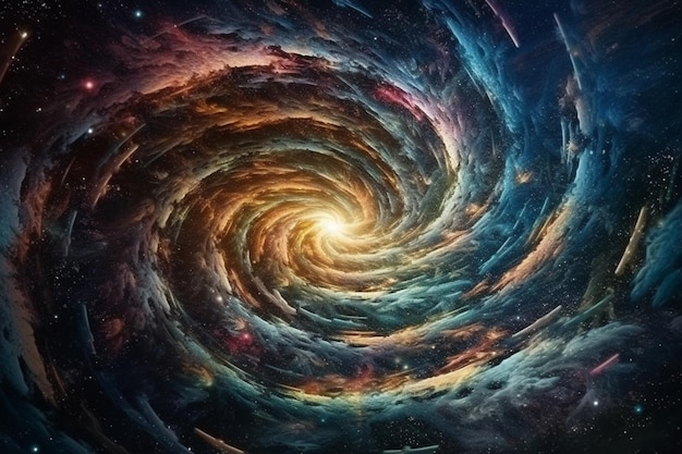 Premium AI Image | A galaxy with a spiral design that says'the universe