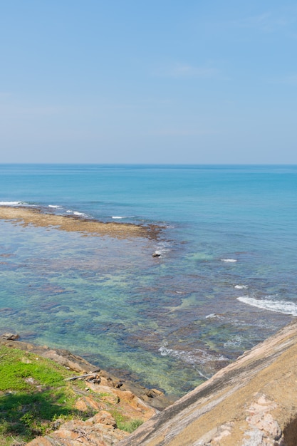 Gale, Sri Lanka. View of the sea from the fortress.