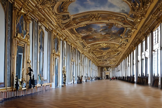 Foto galerij van het venaria reale koninklijk paleis ai gegenereerd