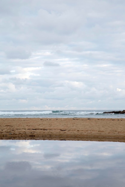 Galizano Beach in Santander, Cantabria, Spain