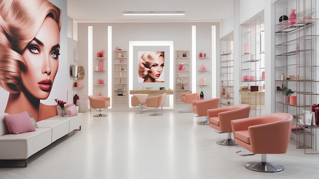 Photo gallery of works for a beauty salon for a website bright
