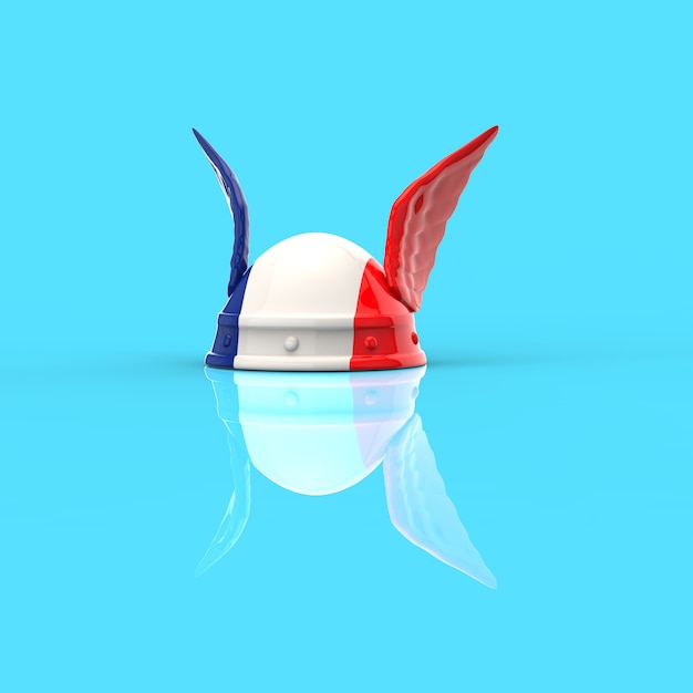 Gallische helm - 3D illustratie