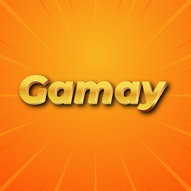 Gamay Текстовый эффект Золотой JPG привлекательный фон карты фото конфетти