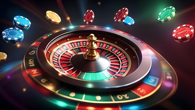 Gambling casino roulette wheel design