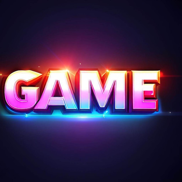 Game 3d text effect